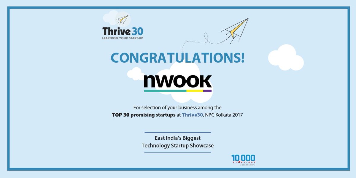 thrive30's tweet photo. Congratulations @nwookster for being selected among Top 30 Promising Startups. We wish your Business a Splendid Future ahead. #Thrive30 https://t.co/rSk8H9OSiw