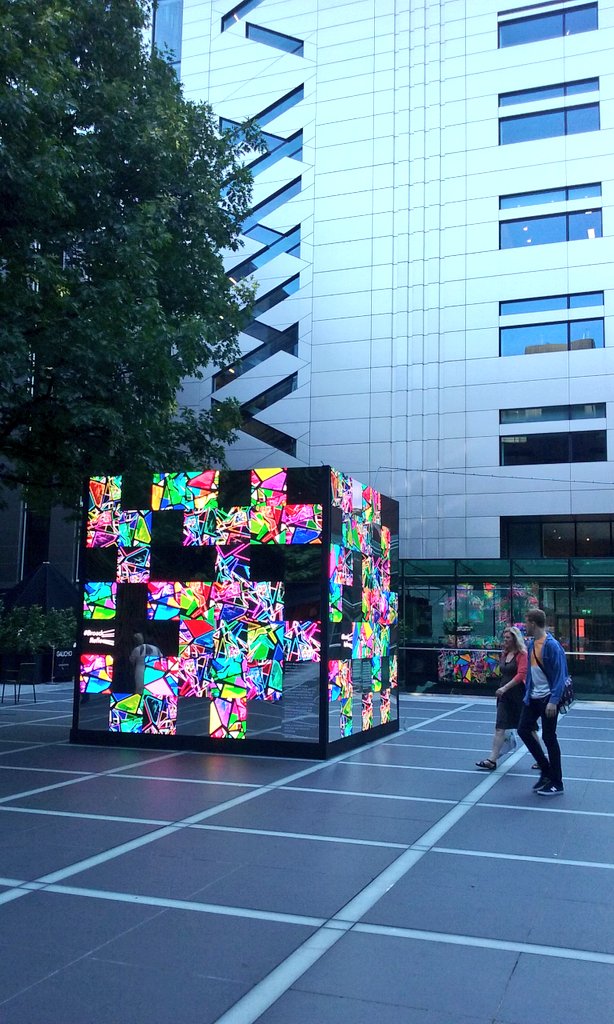 Our congratulations to <a href="/rupertnewman/">Rupert Newman</a> on his superb #art installation at <a href="/BroadgateLondon/">Broadgate London</a> #BroadgateReflect made us stop, look and listen