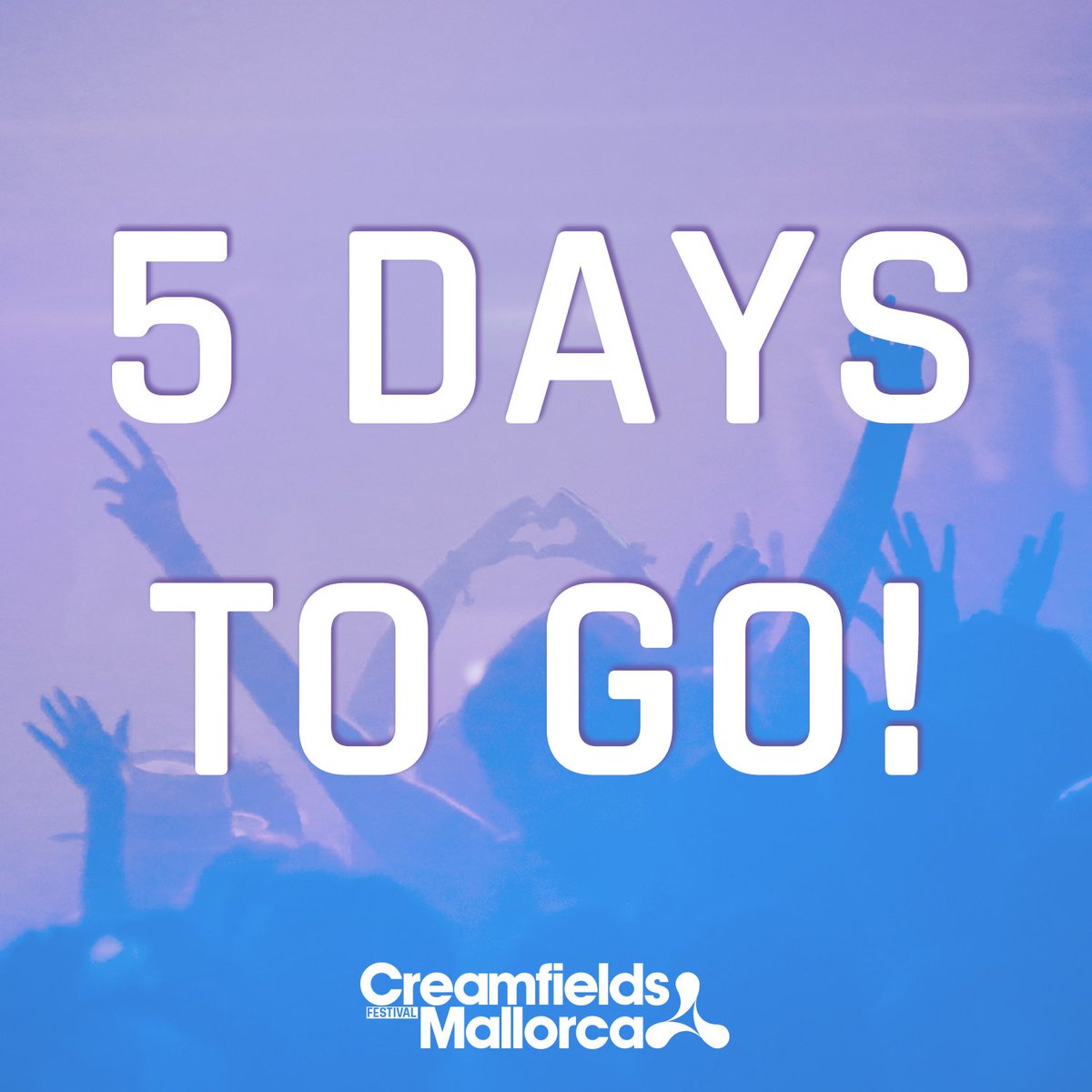 CreamMallorca's tweet photo. 5 DAYS TO GO 🏝☀️
#CreamfieldsMallorca2017 https://t.co/DHyhfTnMhl