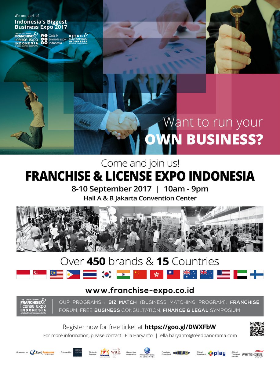 RPE_FLEI's tweet photo. Hi Esmuders, happy weekend. Ikuti trs FB & Twitter kami utk update brand yg gabung FLEI 2017 ya!
#franchise #flei2017 #business #bisnis https://t.co/vRVcacUNAP
