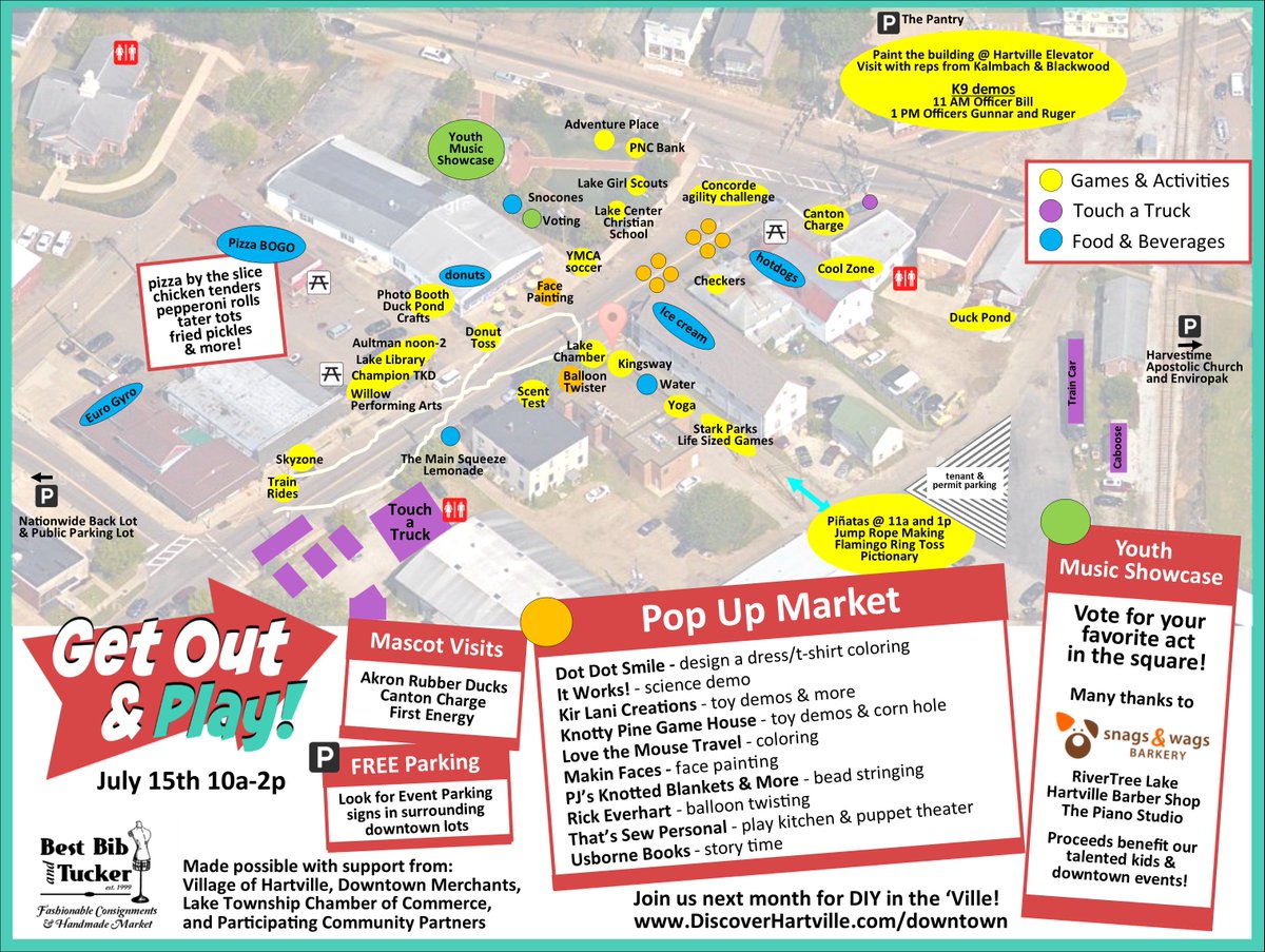 bestbib's tweet photo. Get Out &amp; Play is TODAY! 10-2 in Historic Downtown #Hartville https://t.co/4MgpP5s1vm https://t.co/oJPxNV1czM