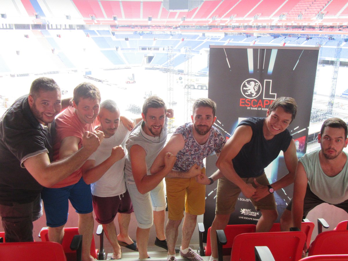 OLEscape's tweet photo. Fiers d'avoir fait l'OL Escape au @ParcOL : https://t.co/BdZwNjQ0Eg