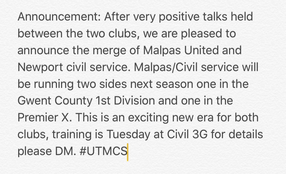 Malpas United FC tweet media