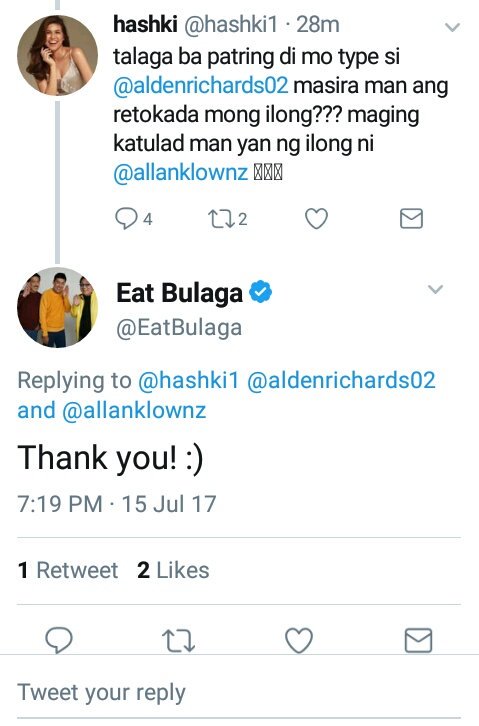 avisalaenca's tweet photo. HAHAHA love it! @EatBulaga 

#ALDUB2getherForever https://t.co/ULTglGIfby