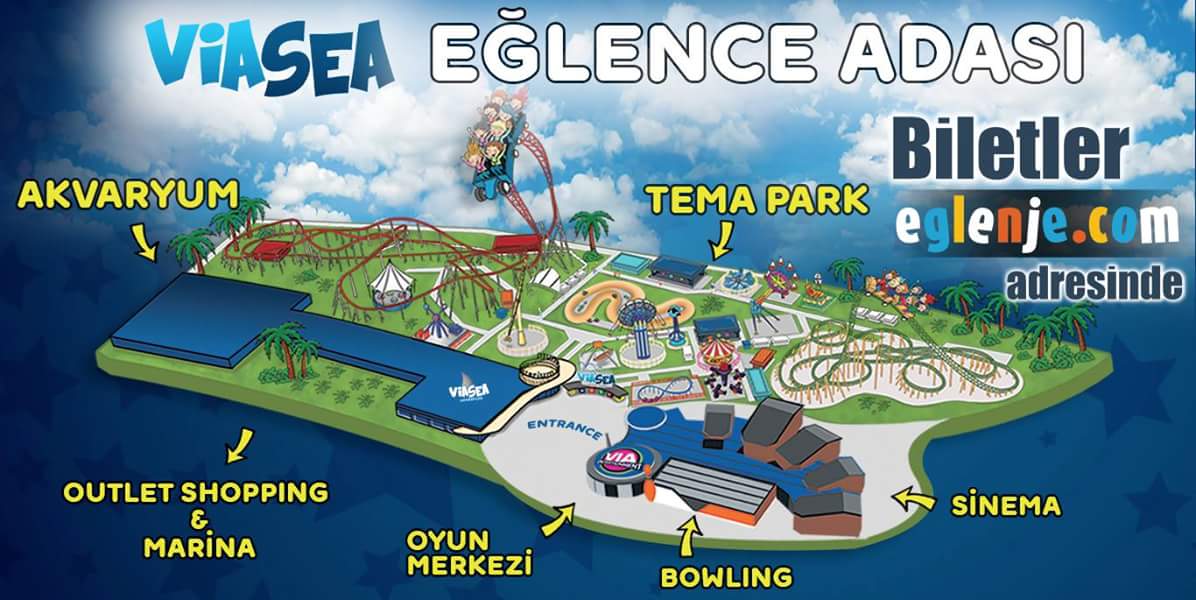 Viasea eğlence adasında harika bir hafta sonu sizleri bekliyor.Biletler  eglenje.com/viasea-tema-pa… adresinde. #Viasea #Temapark #Akvaryum