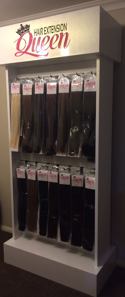 rubyredskate's tweet image. hairextensionqueen.com.au custom built displays #custom painted #hair extensions