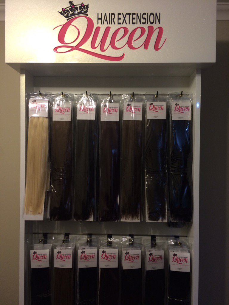 rubyredskate's tweet image. hairextensionqueen.com.au custom built displays #custom painted #hair extensions