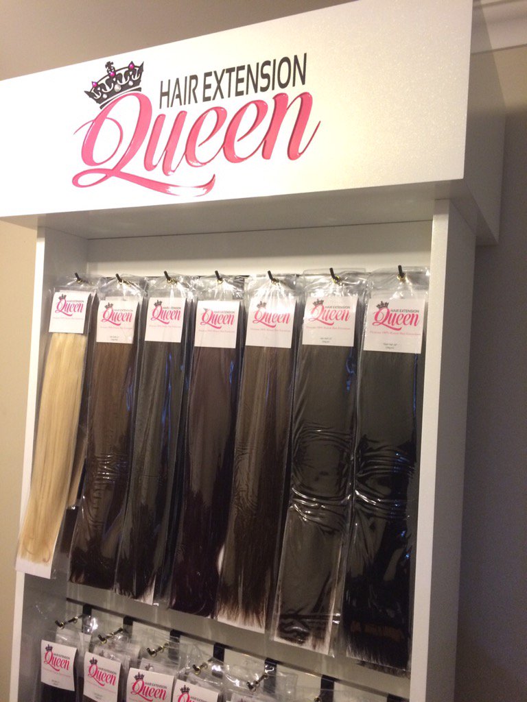 rubyredskate's tweet image. hairextensionqueen.com.au custom built displays #custom painted #hair extensions