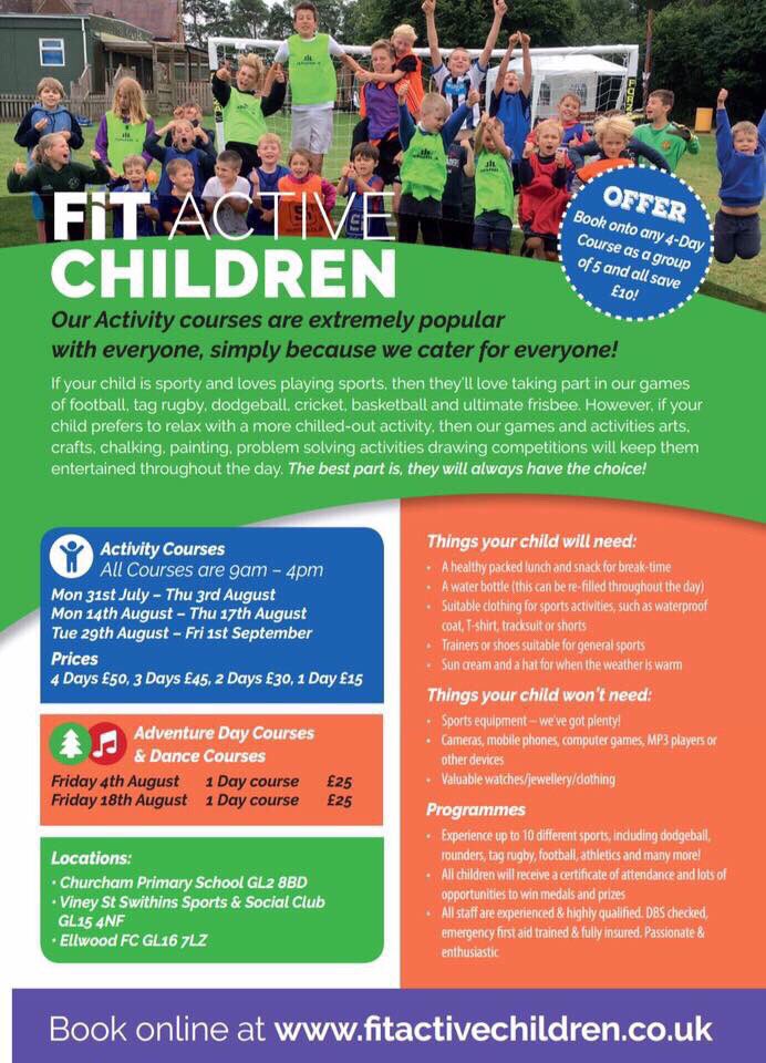 SSSchools's tweet photo. Limited spaces now on all of our courses. Book early to avoid disappointment. #FitActiveChildren #FitActive https://t.co/2tN2UJmhF8