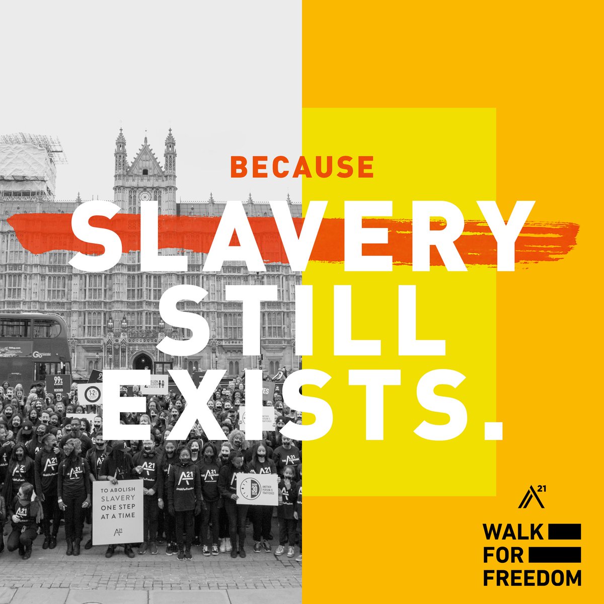 escravos ainda existem!  <a href="/A21/">A21</a> #WalkForFreedom #CaminhadaPelaLiberdade