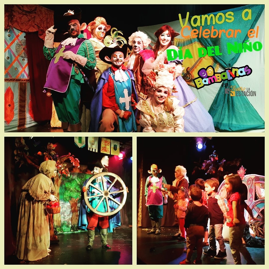 BambalinasPty's tweet photo. Celebra el Día del Niño con la divertida obra LOS 3 RATONES MOSQUETEROS! Sábado 5pm/domingo 11:30am-2 y 4pm en Teatro La Estación Vía España https://t.co/Wc61dG26R9