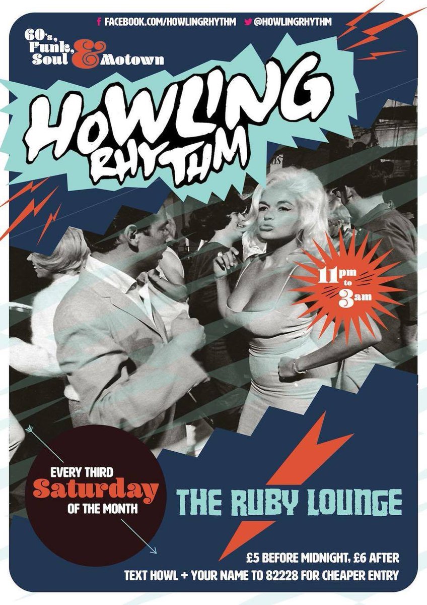 TheRubyLounge's tweet photo. TONIGHT >>

7pm >
@SpeedOfSoundUK @kitecollectors @FrenchBoutik 

11pm >
@howlingrhythm #60s #funk #soul #motown 

https://t.co/GGAJ87tqMw https://t.co/uIvor7sEcR