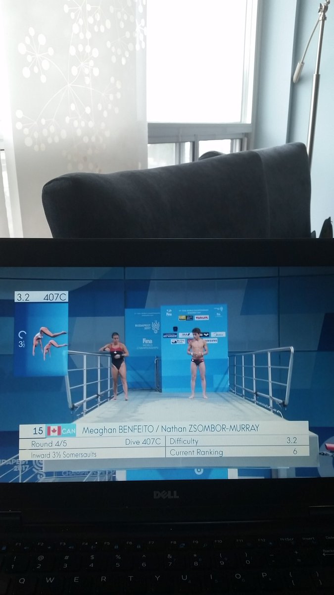 NadiaFlaim's tweet photo. What were u doing on Sat 🌞 @ 14 yrs? @DivingCanada Nathan Z is in 🏅hunt w/ partner @MegBenfeito @fina1908 #budapest2017 Streaming @cbcsports https://t.co/wGGpoPyj1L