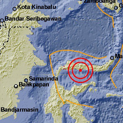 InaTEWS's tweet photo. Info Gempa M:6.0, 15-Jul-17 19:12:22 WIB, Lok:0.41 LU,122.05 BT (40 km BaratDaya BOALEMO-GORONTALO), Ked:100 Km https://t.co/Ac8zzwq2dG