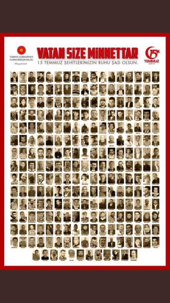 İmandır o cevher ki, ilahi ne büyüktür 
İmansız olan paslı yürek, sinede yüktür ..

Mehmet Akif Ersoy

#15Temmuz