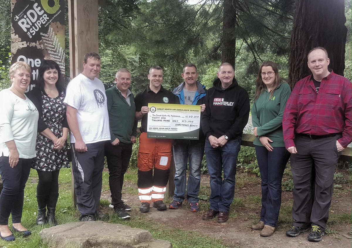 Big cheque for £31,000 handed over to the <a href="/GNairambulance/">Great North Air Ambulance</a> this morning. Thanks to all those that took part in any way!