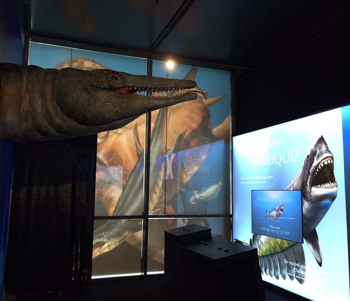ettspa's tweet photo. Da oggi apre a Genova la mostra  #Paleoaquarium il mare al tempo dei dinosauri. Preistoria e tecnologia all'@AcquarioGenova fino a marzo https://t.co/QM77K8yv0X
