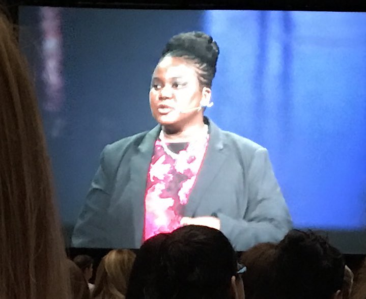 Booksource's tweet photo. Listening to @psymonette at #ILA. The power of connection & the power of teachers who care. #learnwiththem #teachtotheheart https://t.co/hD1tx5ocXk