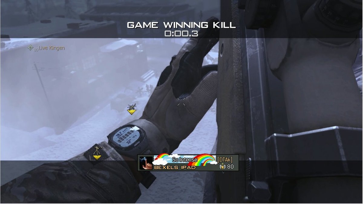 HeyItsPollo's tweet photo. My luck tonight was 🅱️razy 🅱️. I ran out of xbox live so I had to play on my friends account lol #DarePollo 😎🐔Another MW3 video soon 👀 https://t.co/RVdET2Z5eE