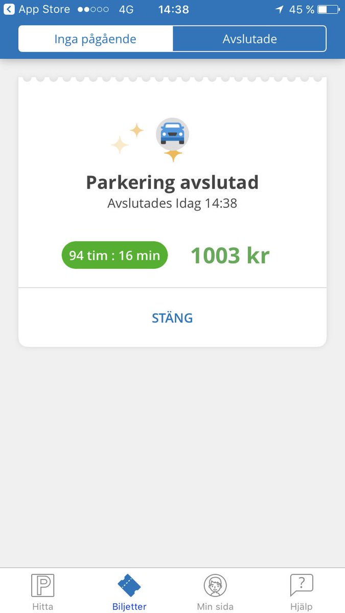 OPettersson21's tweet photo. Härligt och glömma stänga av parkeringen till Liseberg, var där i tisdags... det är lördag nu 😎 stod i 4 timmar, betalar för 94 🍻🍻☀️☀️ https://t.co/fWrOacnIFD