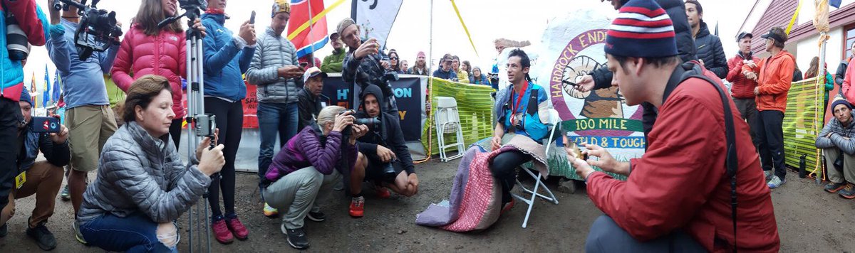 SalomonRunning's tweet photo. All eyes on @kilianj - is that the most badass ultra win ever? #HR100 https://t.co/nyi5iFYJU7