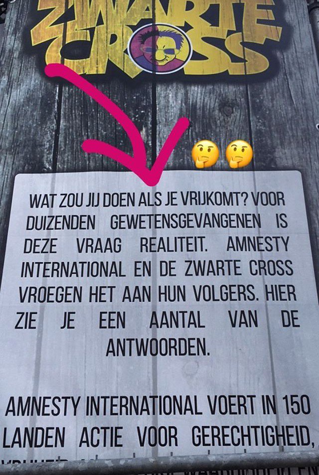 amnestynl's tweet image. Bekijk onze #creatieve actie op @zwartecross -&amp;gt; wat zou jij als eerste doen als je zou vrijkomen?