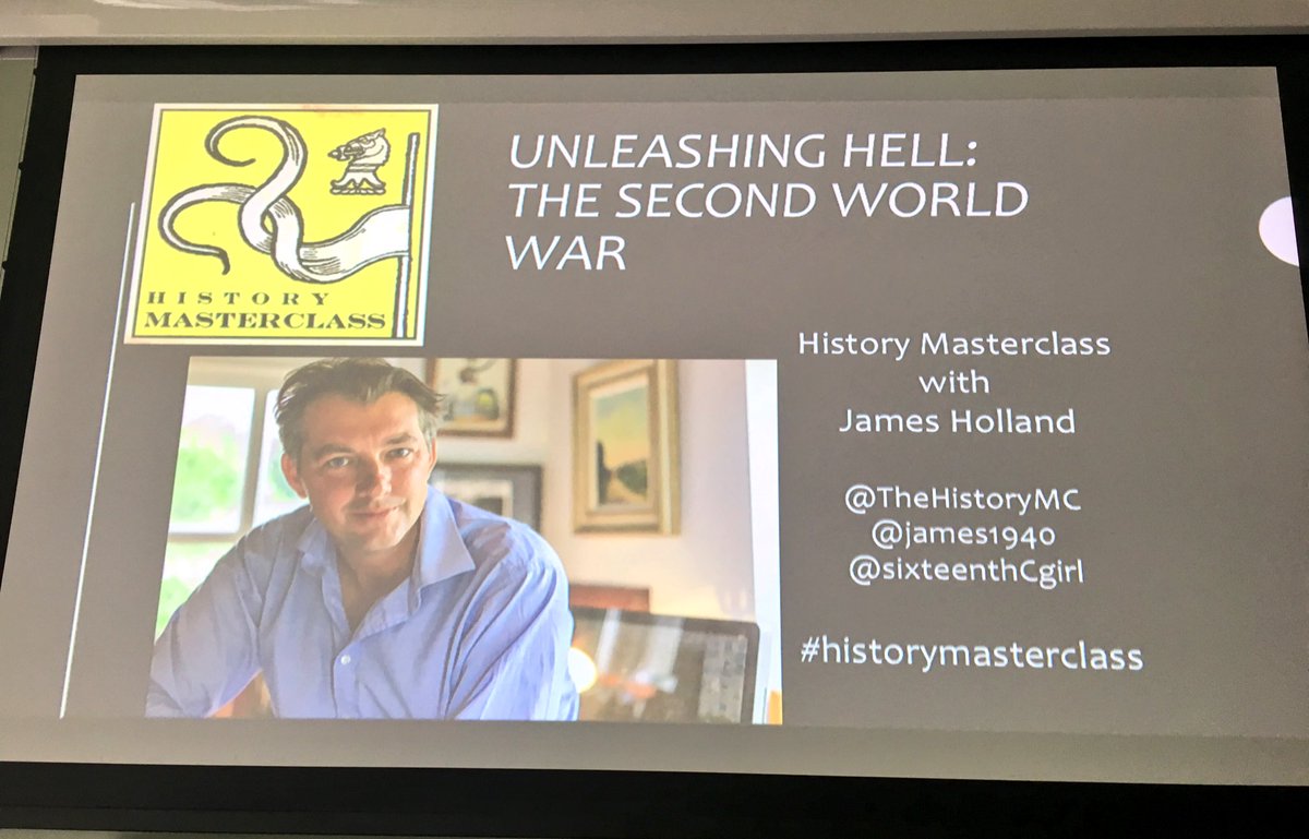 TheHistoryMC's tweet photo. Not long now for @James1940 to Unleash Hell with this afternoons #HistoryMasterclass stay tuned, more to follow! #Dunkirk #WWII https://t.co/OgpukWI9LT