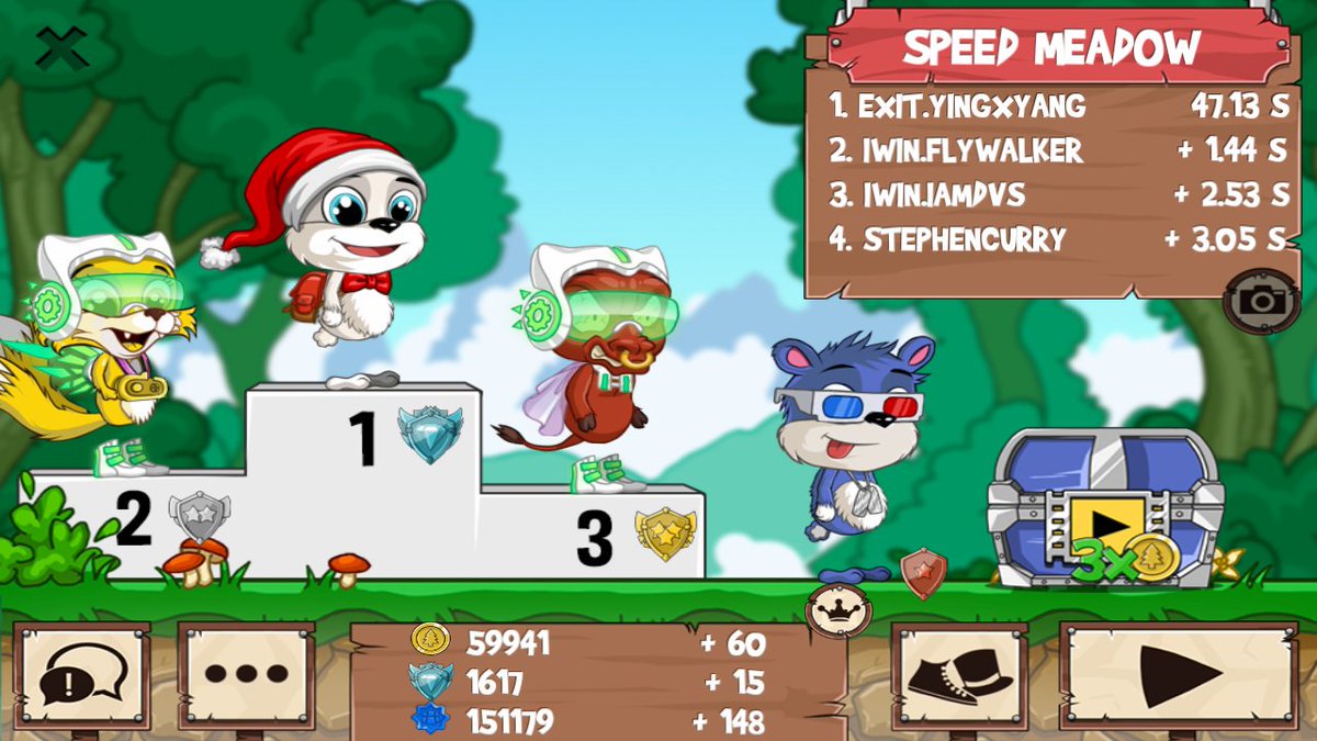 Kazue_Nakano's tweet photo. I just beat a golden fox! #funrun2 #FLYWALKER #IamDVS #StephenCurry https://t.co/L2kvQZRPZs