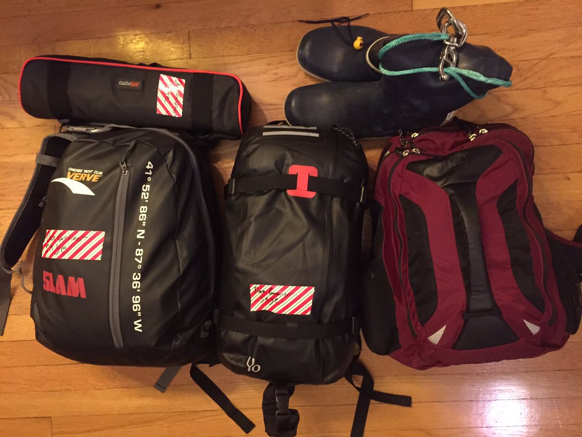 dgardine's tweet image. Bags packed and ready to go - let's do this! (Left bags being driven up, think light thoughts!) #cycrtm #skyeracing #labeleverything