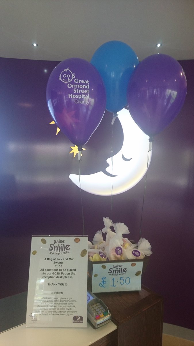 Doing our bit for GOSH this weekend ♥ <a href="/pi_farnham/">Premier Inn Farnham</a> <a href="/GreatOrmondSt/">Great Ormond Street Hospital for Children</a>