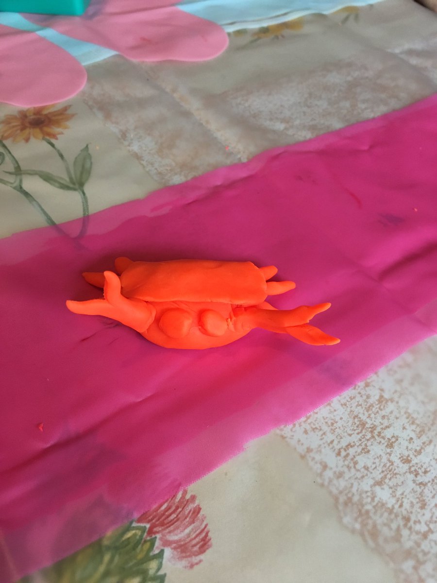 stepdadjournal's tweet image. Lucy puts me to shame when it comes to @PlayDoh 

Say hello to Mr.Crab