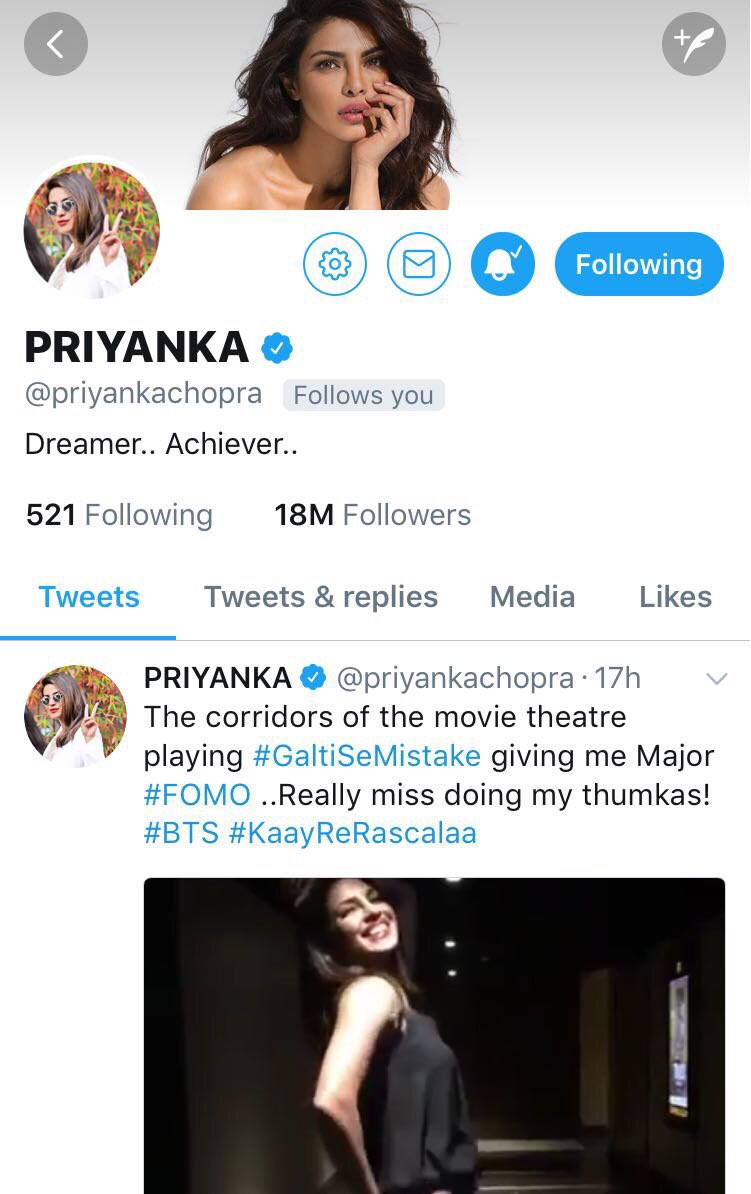 TeamPriyanka's tweet photo. #PCManiacs y'all have proven your love once again❤️ #QueenPri reaches 18 Million 💯 https://t.co/zKH2q9qlxA