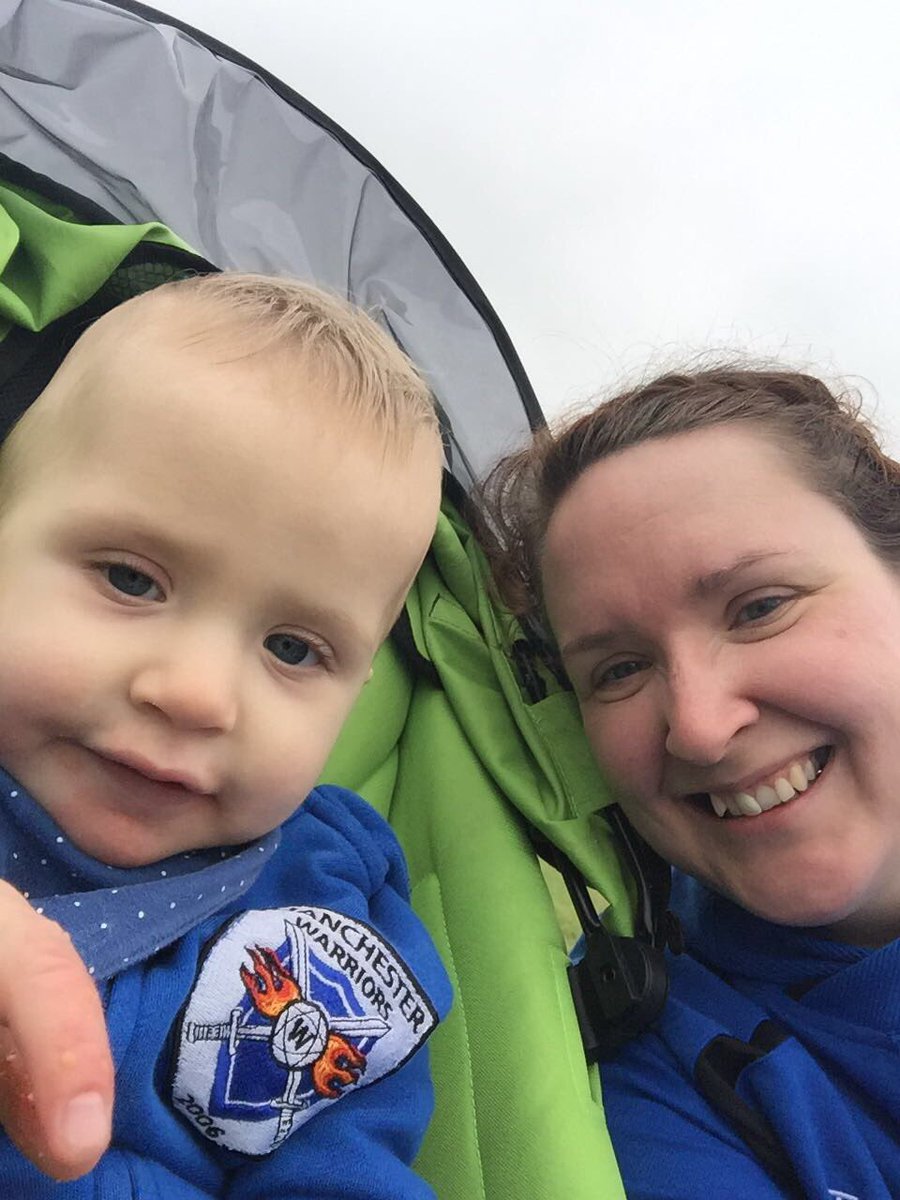 warriorskorf's tweet photo. Our youngest supporter with her own branded hoodie!! #warriorinthemaking https://t.co/AjJiAwPZju