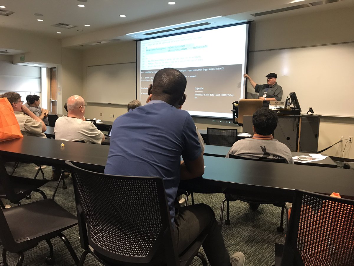 Powering Azure from PowerShell by SE MVP Robert Cain at @sqlsat #SQLSaturdayATL