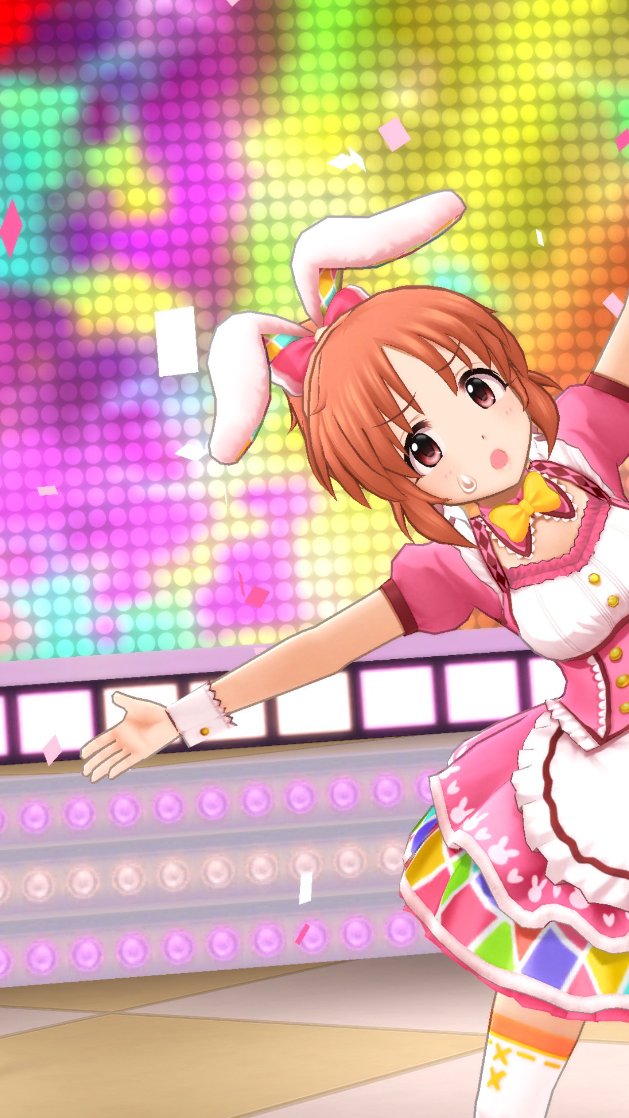 るい 衣装は制服ウサミンが至高だと思ってますが プリプリウサミンは系統近くてかなり好みです 良い画質でmv見ると テンション上がりますねー こないだのみくにゃん天井さえ回避できてればipadpro導入もできたのですが 無念 デレステ 安部菜々