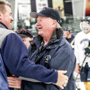 Honoring a hockey legend: Hermantown celebrates Plante's years guiding the Hawks trib.al/VQRlqYJ