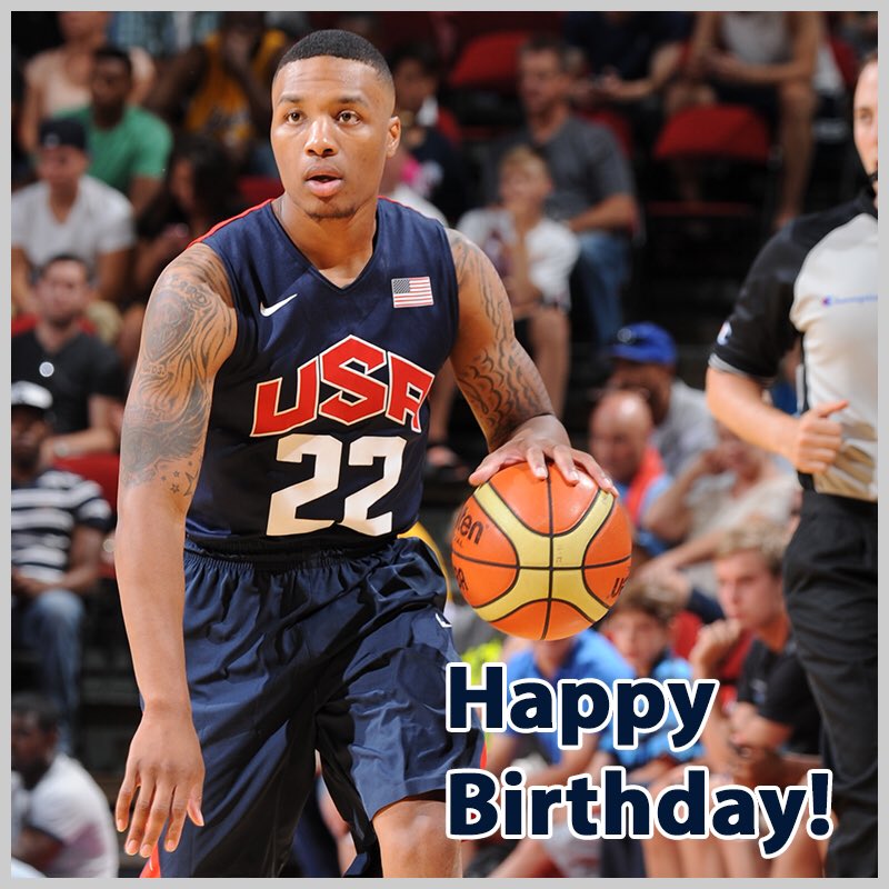 Help us wish a happy birthday to Damian Lillard and Derrick Favors!   
