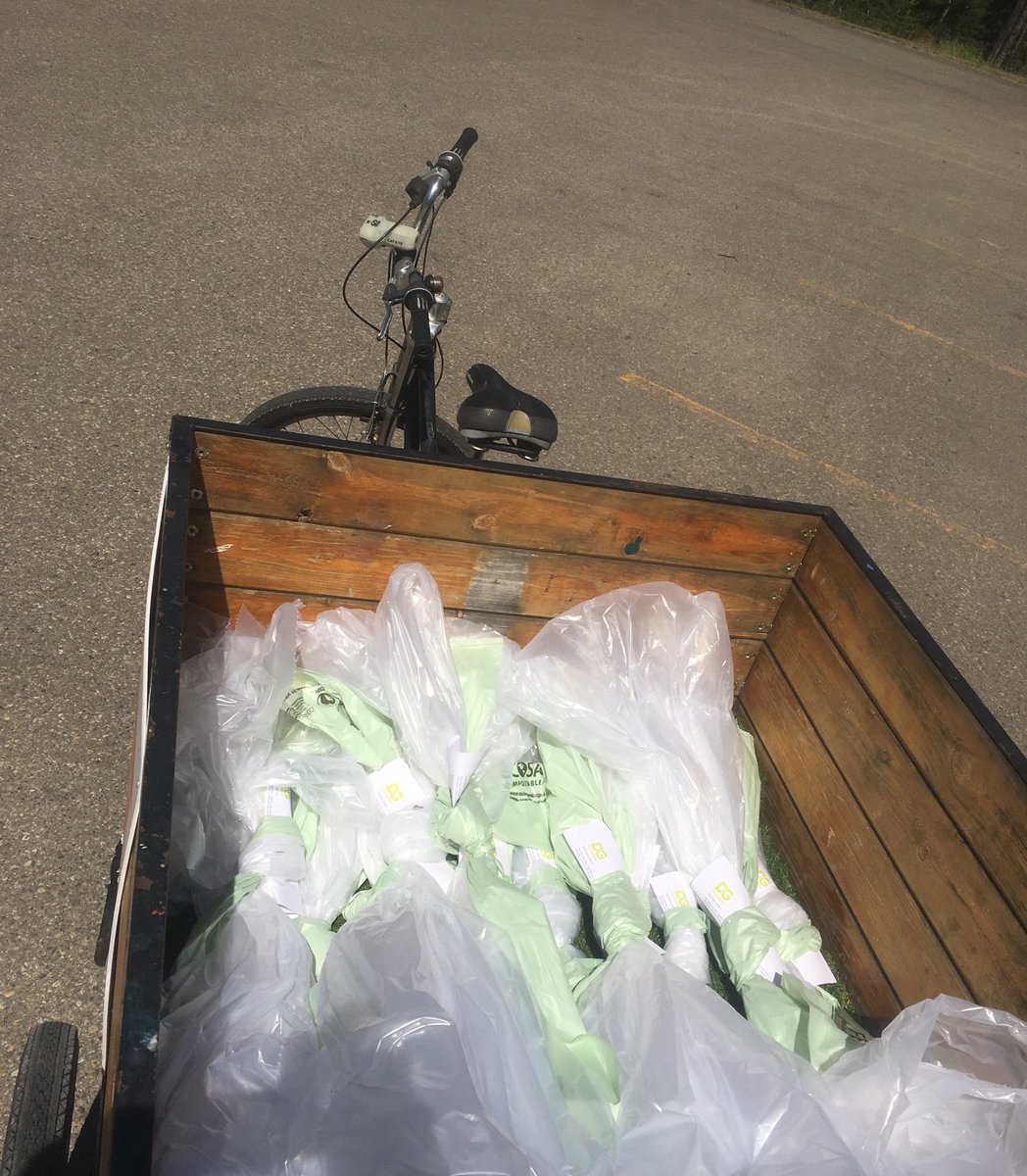 dig_canada's tweet photo. Thrilled to support @24HOACANMORE this weekend! Promoting a green event experience with compost and recycling bags for campers. #canmore https://t.co/ngLA9erDpA