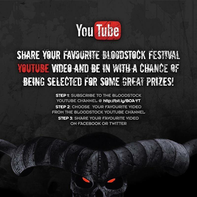 BLOODSTOCKFEST's tweet photo. Want to win lots of goodies, a chance to meet bands, ticket upgrades or watch from side of stage? Sure you do https://t.co/ekwKGFn2Dk https://t.co/UaibxWFwX2