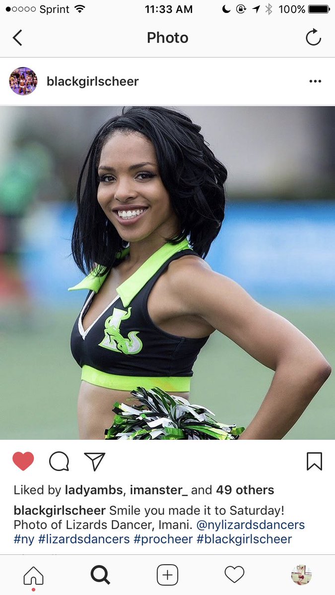 Imagnitude_'s tweet photo. I mean happy Saturday folks I just got reposted by black girls cheer! #millyrocks https://t.co/dAlE7Zy7wu