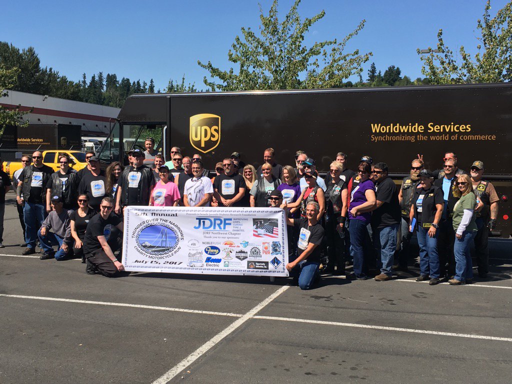 Great day for ride! #JDRF #UPS #ThunderOverTheNarrows <a href="/NorthwestUPSers/">Northwest UPSers</a>