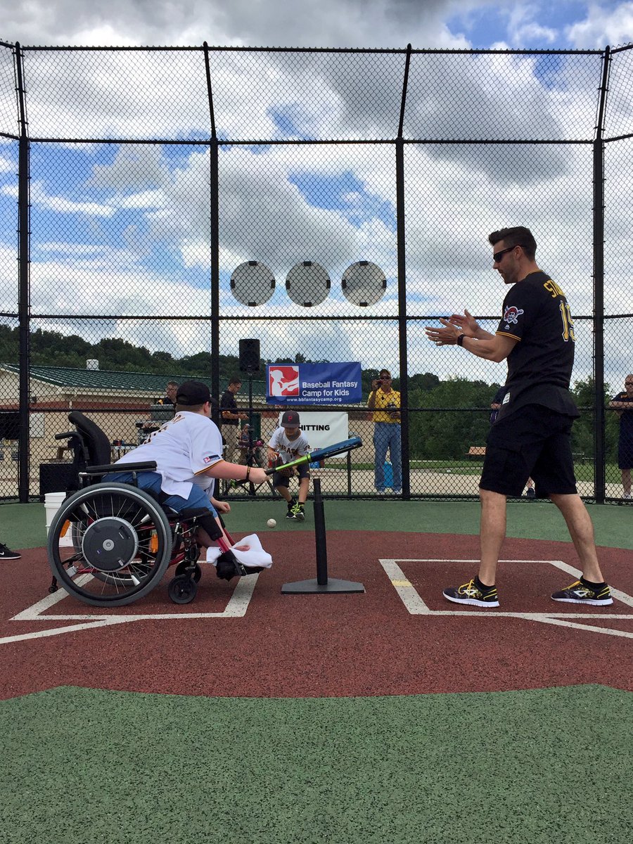 BucsCommunity's tweet photo. Great day for the Pirates Charities #MiracleLeague Fantasy Camp in Murrysville! ⚾️ @MeLlamoTrevor #Stewart #Jauss @Pirates https://t.co/5vNbTiq0Ni