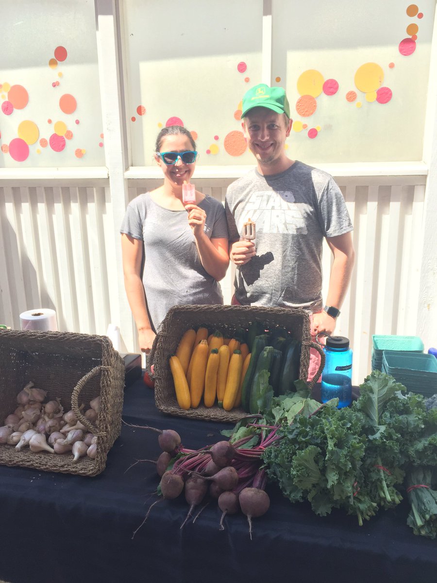 What makes our veggies even better? Enjoying them with delicious popsicles from #RealPeelRealPops @WFFarmerMkt #buylocal