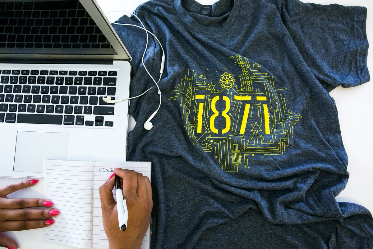 1871tech's tweet photo. It's #GiveSomethingAwayDay! Want to win a free shirt? Like and RT! We'll pick a winner on Monday. MUST be following us to be eligible. https://t.co/RCy71HvEO6
