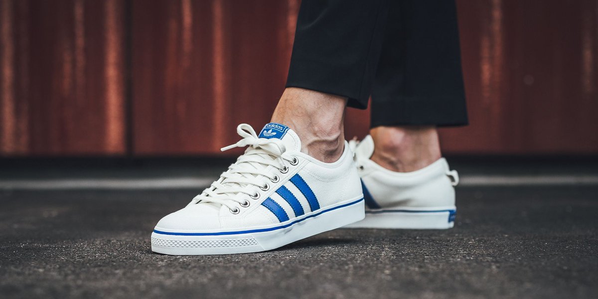 adidas nizza off white blue