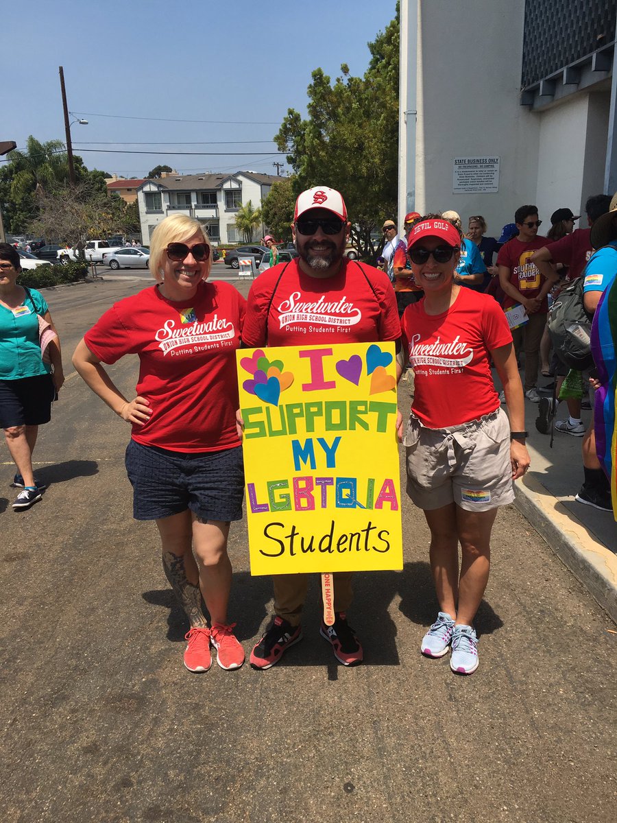 SUHSD is Putting Students First at Pride Parade. <a href="/SUHIcounseling/">SUHiCounseling</a> <a href="/SUHiDevils/">Sweetwater Union HS</a> <a href="/sohprincipal/">Lee Romero</a>