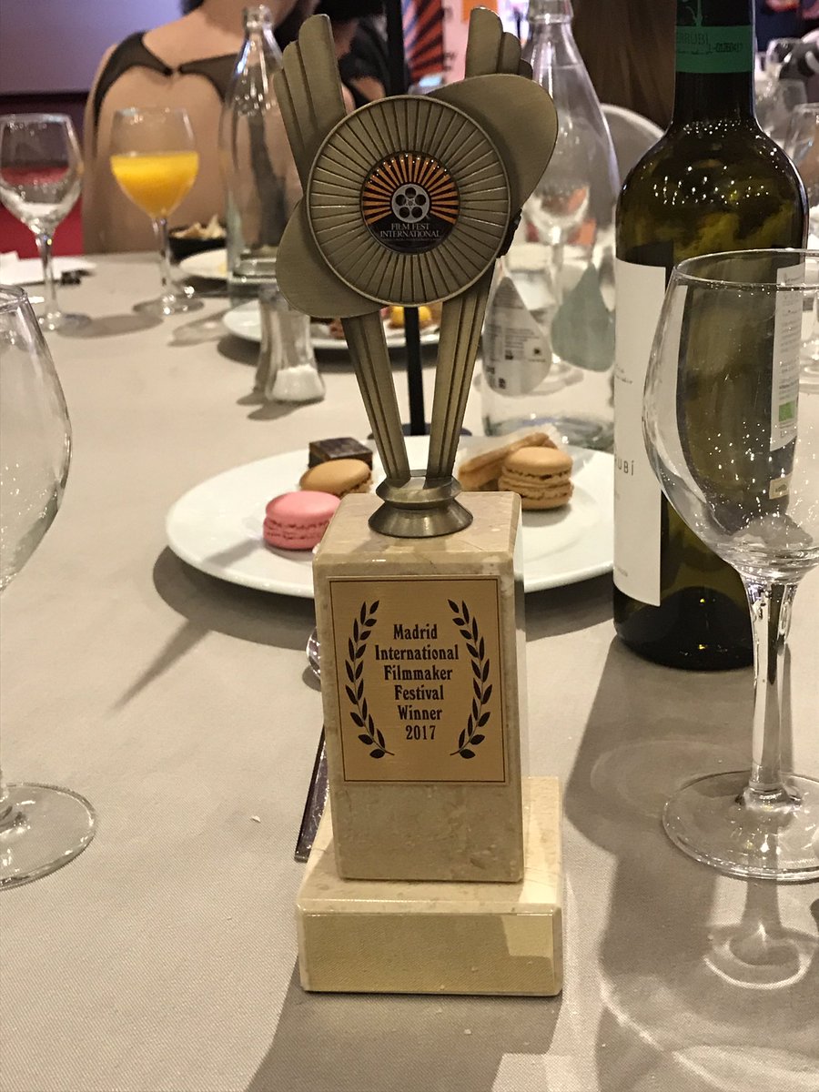 Winner! Best New Filmmaker, Rankin Hickman. Thank you, Madrid!