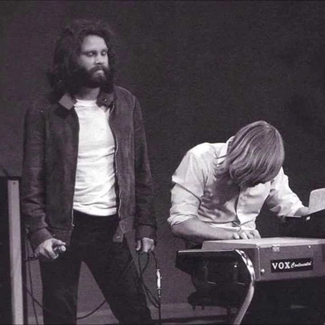 Jim Morrison and Ray Manzarek in concert, 1969