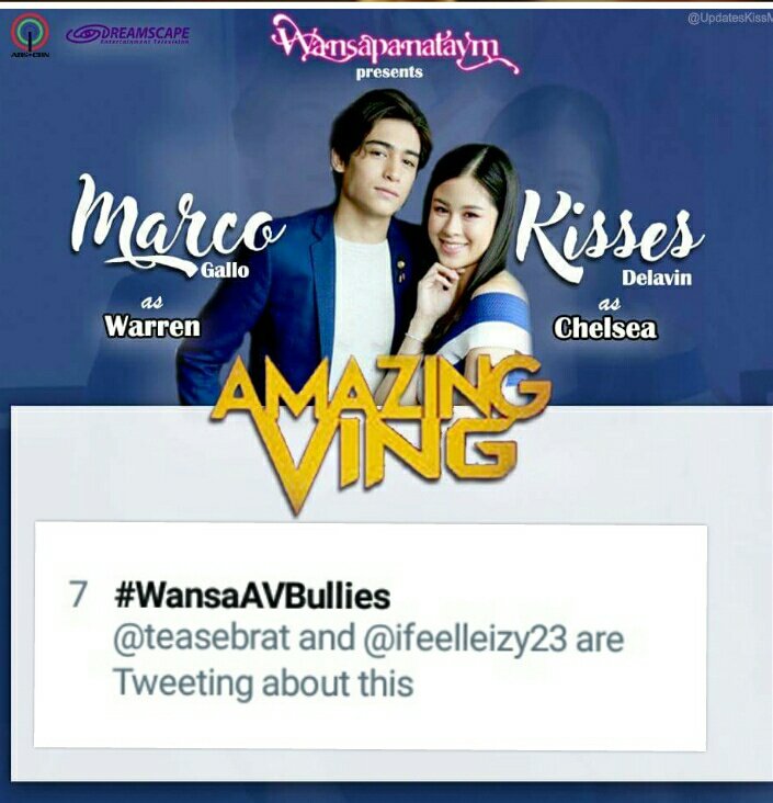 teamkissmarcofc's tweet photo. 7th spot na po tayo Fam. 
@delavinkisses @itsmeMarcoG 
@ericjohnsalut 

#WansaAVBullies https://t.co/5gnH8qGhgW