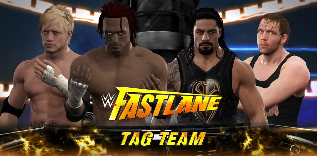 Geo_Payne's tweet photo. Tag team titles on the line. It's on. #WWE2K17 #MyCareer https://t.co/oi4YovRyel